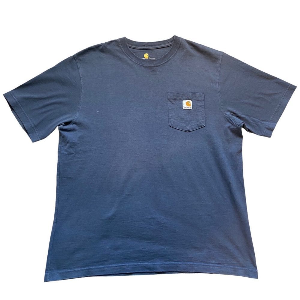 Carhartt Pocket Men’s Blue Short Sleeve Tee K87 Size L
